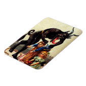Krampus Enfants en panier Vacances Magnet de Noël (Côté Gauche)