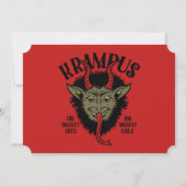Krampus face à une vilaine invitation (Dos)