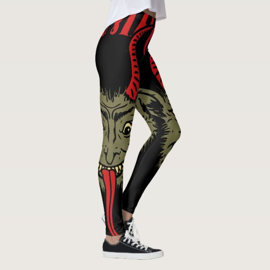 Krampus Face Naughty Leggings (Rechts)