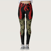 Krampus Face Naughty Leggings (Voorkant)