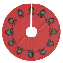 Krampus gezicht stoute kerst kous kerstboom rok