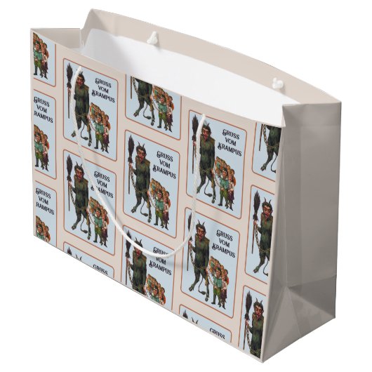 Krampus Gift Bag Groot Cadeauzakje (Achterkant Gekanteld)