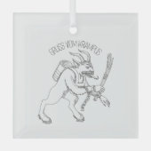 Krampus Glas Ornament (Voorkant)