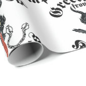 Krampus Greetings Cadeaupapier (Rol Hoek)