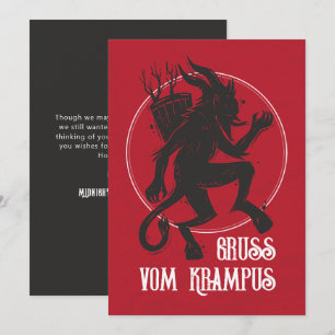 Krampus Gruss Vom Krampus kerstavond Feestdagenkaart
