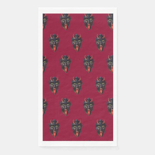 Krampus Guest Towel Napkin Servet (Voorkant)