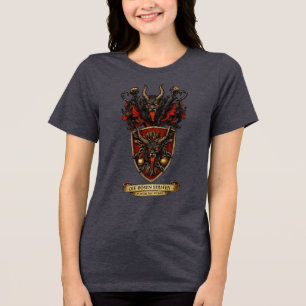 Krampus Heraldisch Wapen Wapenschild Kerstmis  Tri-Blend Shirt