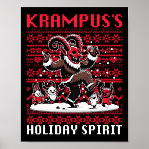 Krampus Holiday Spirit Design Kerstseizoen Evi Poster