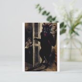 Krampus in het donker briefkaart (Staand voorkant)