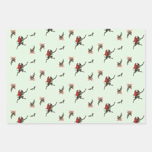 Krampus inpakpapier set 1 (Voorkant)