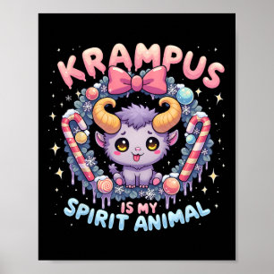 Krampus is mijn geestendier, een zoet spookachtig poster