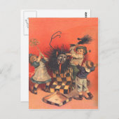 Krampus Jack-In-A-Box Briefkaart (Voorkant / Achterkant)