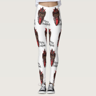 krampus joyeux leggings de noël