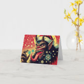 Krampus  kaart (Gele Bloem)