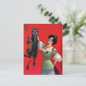 Krampus kerst Briefkaart (Staand voorkant)