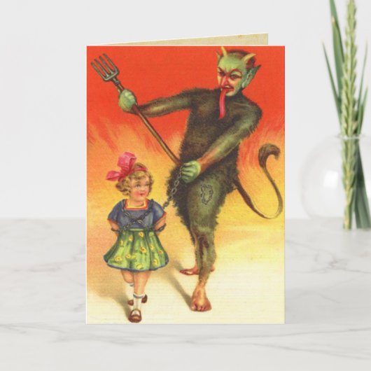  Krampus Kerst Kaart (Voorkant)