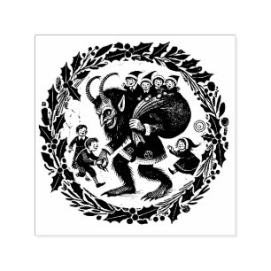 Krampus Kerst                                  Zelfinktende Stempel