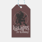Krampus Kerstfeestdag Cadeaulabel (Voorkant)