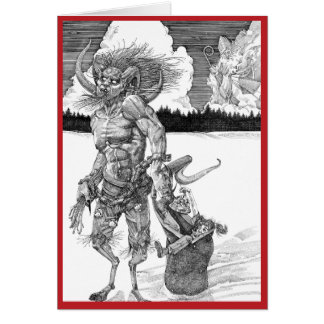 Krampus-kerstkaart