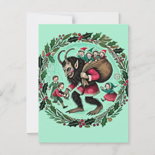 Krampus Kerstmis Briefkaart