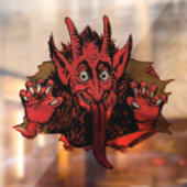Krampus Kerstmis Cling Raamsticker (Vel 2)