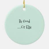 Krampus Kerstmis Keramisch Ornament (Achterkant)