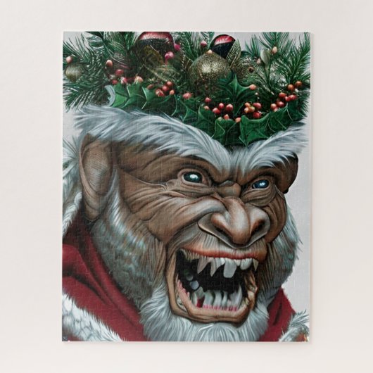 Krampus Kerstmis Legpuzzel (Verticaal)