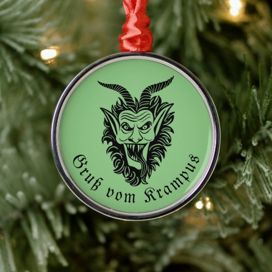 Krampus Kerstmis Metalen Ornament (Boom)