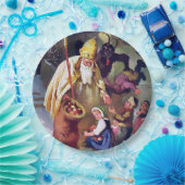 Krampus Kerstmis Papieren Bordje (Feest)