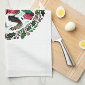 Krampus Kerstmis Theedoek (Quarter Fold)