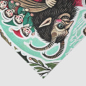 Krampus Kerstmis Tissuepapier (Detail)