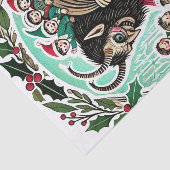 Krampus Kerstmis Tissuepapier (Detail)