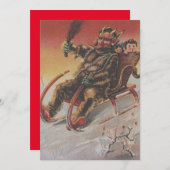 Krampus Kidnapping Children Sleigh (Voorkant / Achterkant)