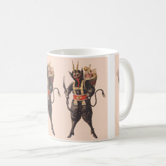 Krampus Kidnapping Children Switch Koffiemok (Voorkant rechts)