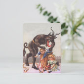Krampus Kidnapping Kinderen Briefkaart (Staand voorkant)
