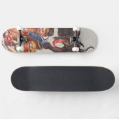 Krampus Kidnapping Kinderen Skateboard (Horizontaal)