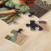 Krampus Kids in Basket Holiday Puzzle de Noël (Côté)