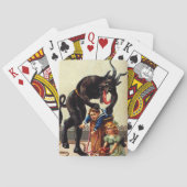 Krampus Kinder in Basket Vakantie Kerst Kaarten (Achterkant)