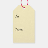 Krampus Kinder in Mand Kerstmis Cadeaulabel (Achterkant)