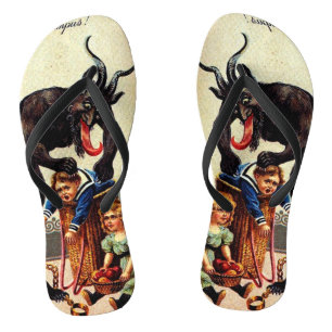 Krampus Kinder mand vakantie kerst Teenslippers