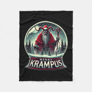 Krampus komt naar de stad Horror Merry Krampus Chr Fleece Deken
