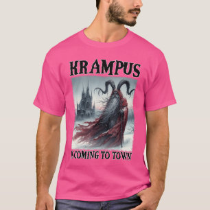 Krampus komt naar Kerst Horror Vakantie X T-shirt