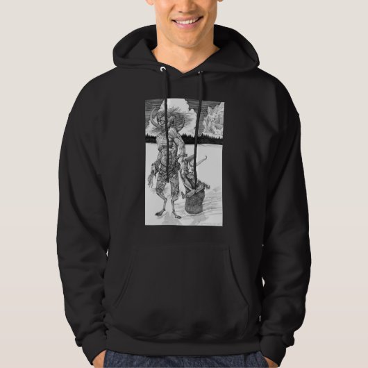 Krampus Mannen Hoodie (Voorkant)