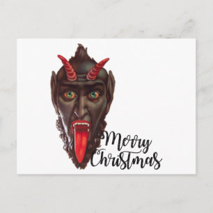 krampus merry kerst feestdagenkaart