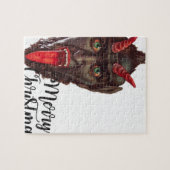krampus merry kerst legpuzzel (Horizontaal)