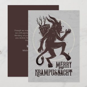 Krampus Merry krampusnacht Carte de Noël