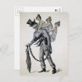  Krampus met dames Briefkaart (Voorkant / Achterkant)