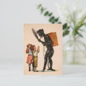  Krampus met Kinderen Briefkaart (Staand voorkant)