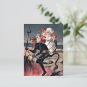  Krampus met Kinderen Briefkaart (Staand voorkant)