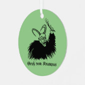 Krampus Metalen Ornament (Voorkant links)